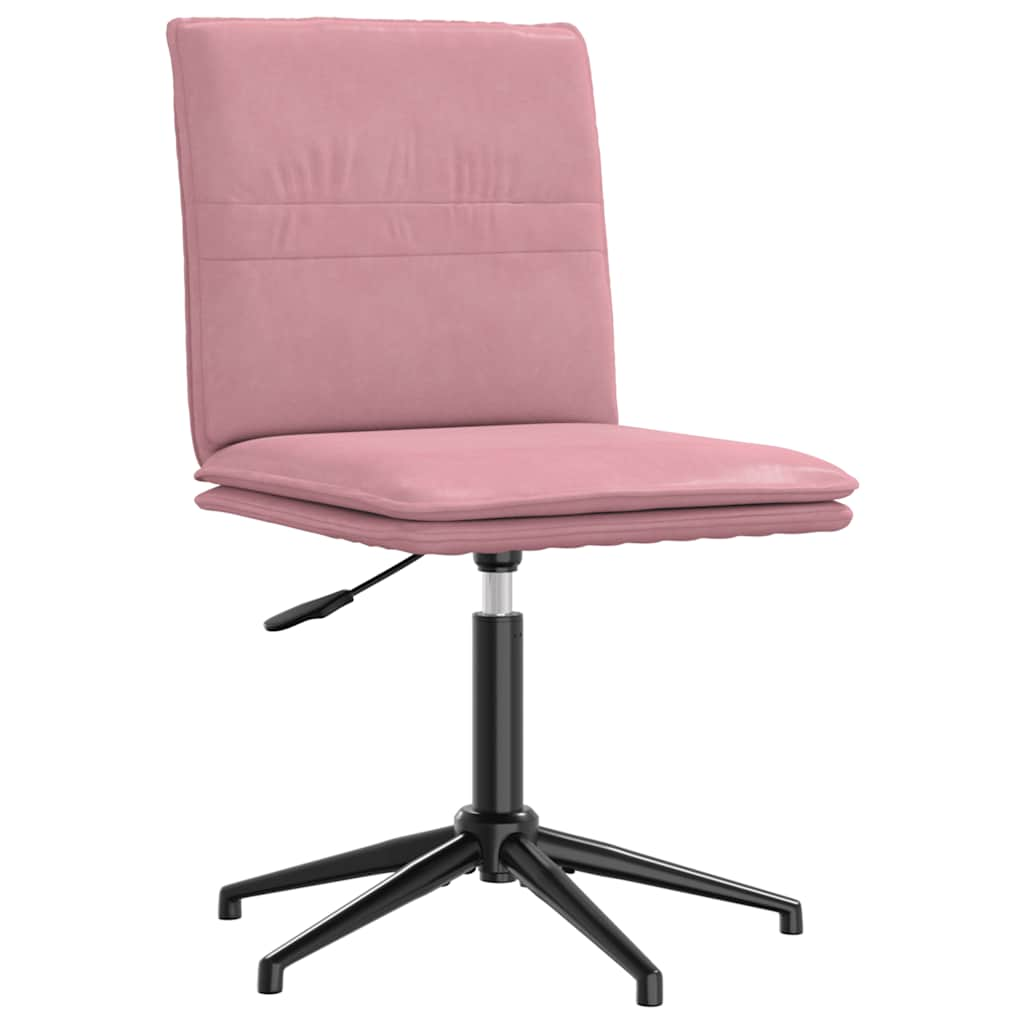 vidaXL Eetkamerstoelen 4 st fluweel roze