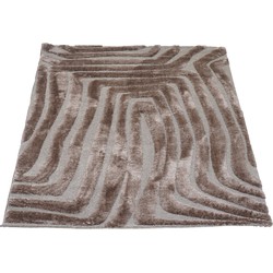 Veer Carpets  Vloerkleed Lima Bruin 240 x 340 cm