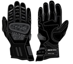 REV'IT! Cayenne 2 Gloves, Motorhandschoenen zomer, Zwart