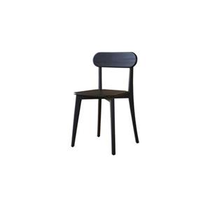 Tikamoon  Set van 2 massief teak stoelen black Abel