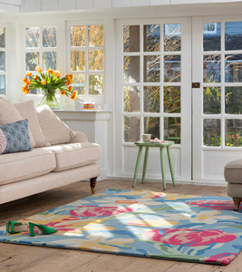 Laura Ashley  Tulips-China Blue 82208 - 140x200 cm Vloerkleed