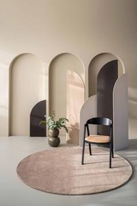 MOMO Rugs Designer Collection  MOMO Rugs Designer Elvire Gradient Dot Desert Taupe - 150 rond Vloerkleed