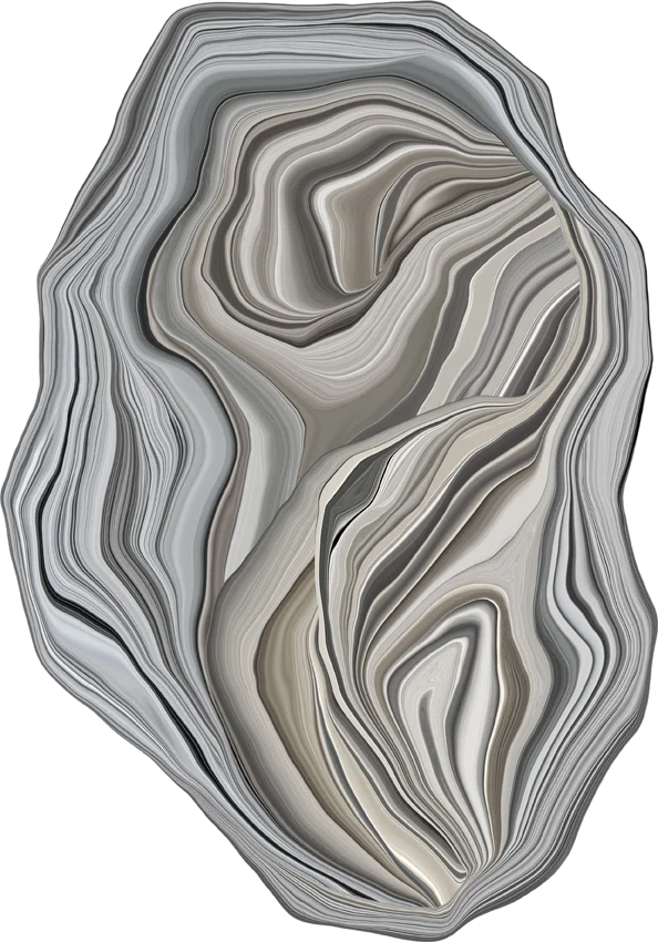Moooi Carpets  Vloerkleed Liquid Layers Flint Rock Soft Yarn -