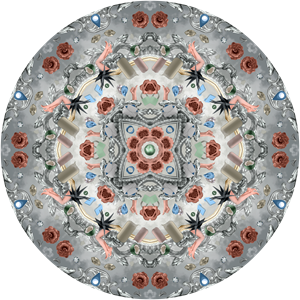 Moooi Carpets  Vloerkleed Utopian Fairy TalesIce Low Pile - 250 cm rond