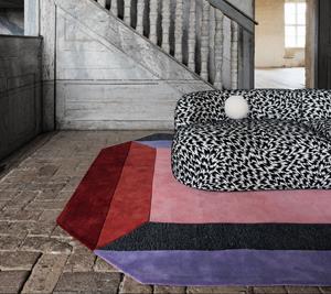Layered  Vloerkleed Teklan Crystal Spectrum Wool Rug -