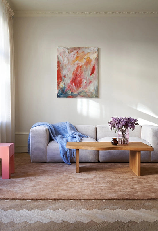 Layered  Vloerkleed Classic Solid Wool Rug Caramel - 180x270 cm