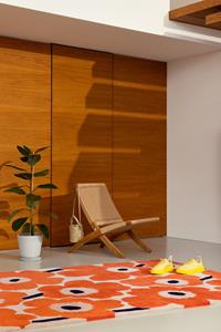 Marimekko  Vloerkleed Unikko Orange Red 132403 -