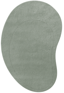 Layered  Vloerkleed Residue Sage Wool Rug - 180x270 cm