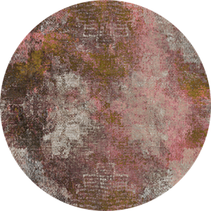 Moooi Carpets  Rond Vloerkleed Erosion Round Rosegold Low Pile - 250 cm rond