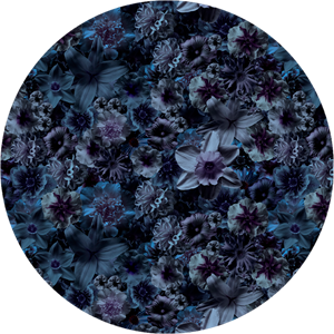 Moooi Carpets  Rond Vloerkleed Flowergarden Round Night Wool - 250 cm rond