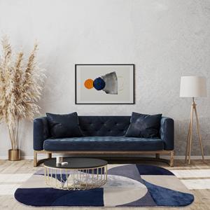 MOMO Rugs  Vloerkleed Matrix Oval Indigo -