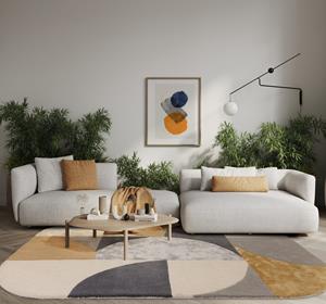 MOMO Rugs  Vloerkleed Matrix Oval Sunset -