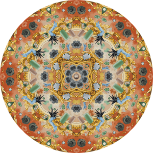 De Munk Carpets  Vloerkleed Moooi Carpets Utopian Fairy Tales Joy Low - 250 cm rond