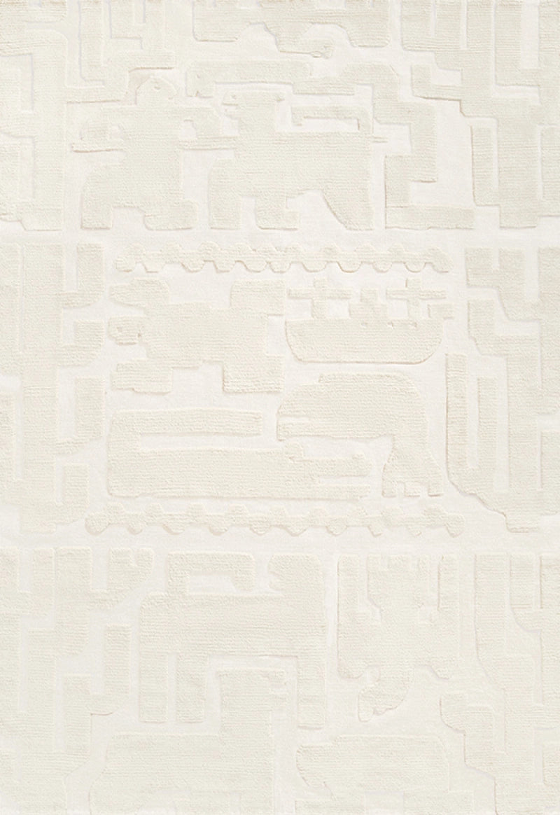 Layered  Vloerkleed Stig Lindberg Gunnel Bone White Wool Rug -