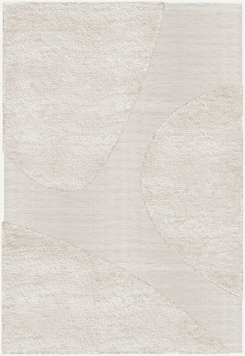 Layered  Vloerkleed Punja Plasma Wool Rug Bone White -