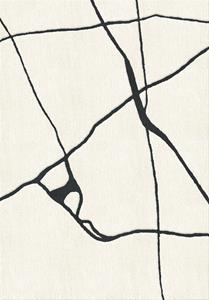 Layered  Vloerkleed Gute Wool Rug Black And White - 180x270 cm