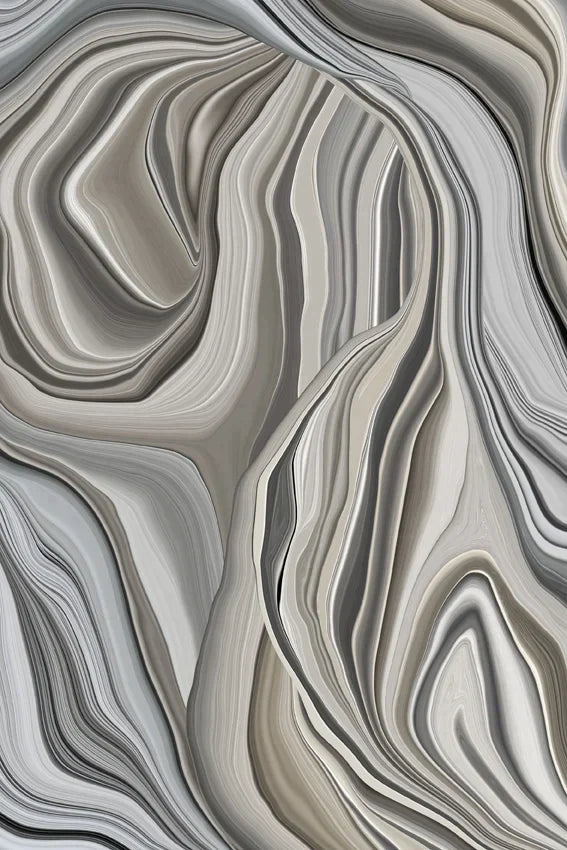 Moooi Carpets  Vloerkleed Liquid Layers Flint Rectangle Wool -