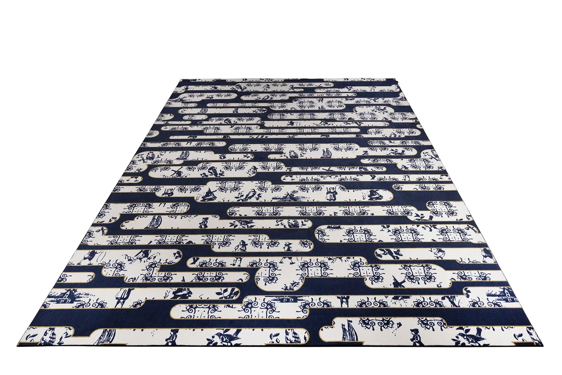 Moooi Carpets  Vloerkleed Dutch Sky Blue Wool -