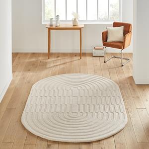LA REDOUTE INTERIEURS Ovalen vloerkleed in wol, Malko