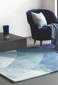MOMO Rugs Studio  Rhythmic Tides Indigo - 170x240 cm Vloerkleed