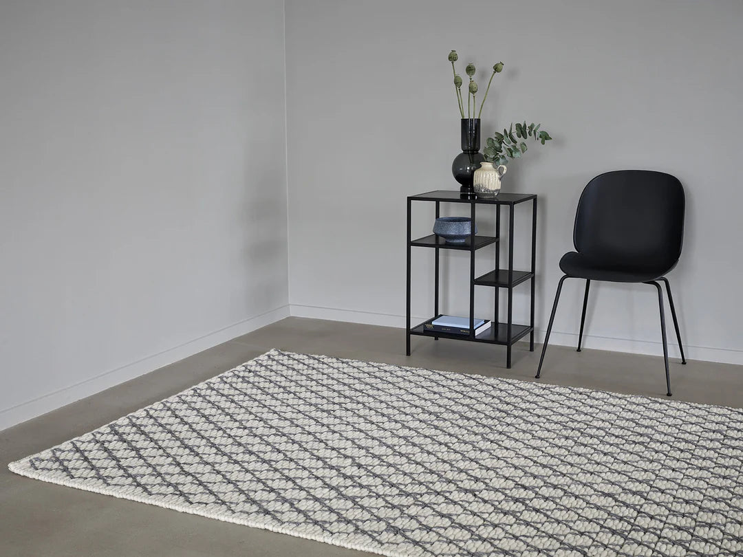 MOMO Rugs  Vloerkleed Diamond Charcoal White (outlet) - 170x240 cm