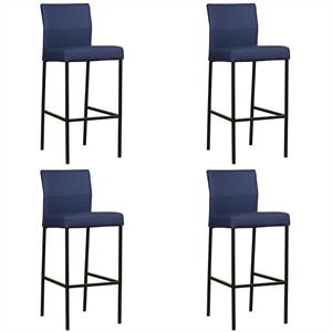 SHOPX HUISCOLLECTIE Set van 4 Leren barkrukken Bright hoog - Echt leer, Modern, Comfortabel en kies uit meer dan 150+ kleuren - Ontdek de Vele Leersoorten en Kleuren bij ShopX