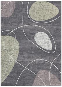Jackie And The Fish  Vloerkleed My Bubble Dark Grey-Mastic (outlet) - 200x295 cm