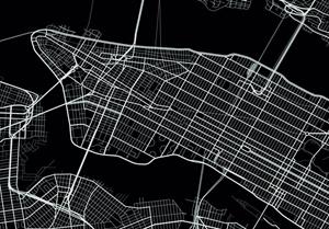 MONDiART Vloerkleed New York citymap | 