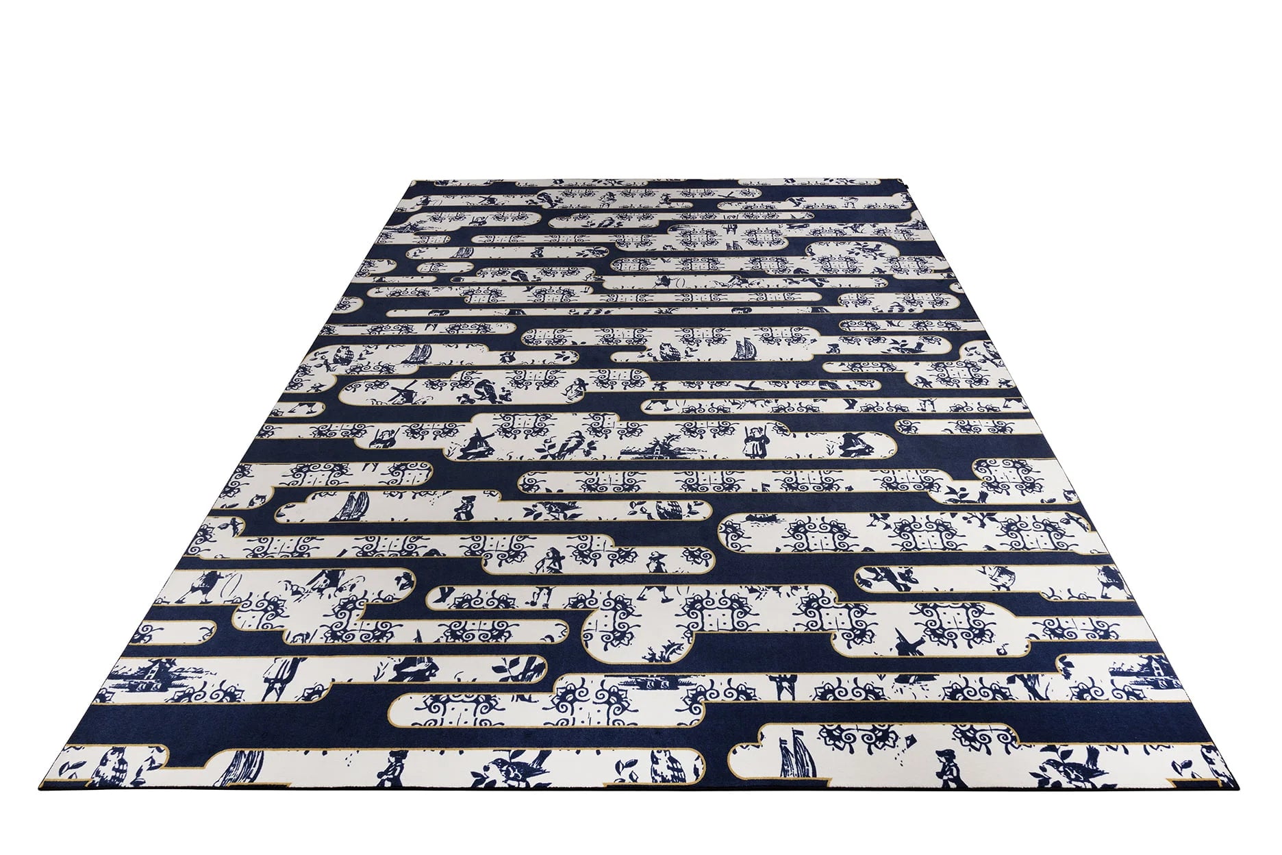Moooi Carpets  Vloerkleed Dutch Sky Blue Low Pile -