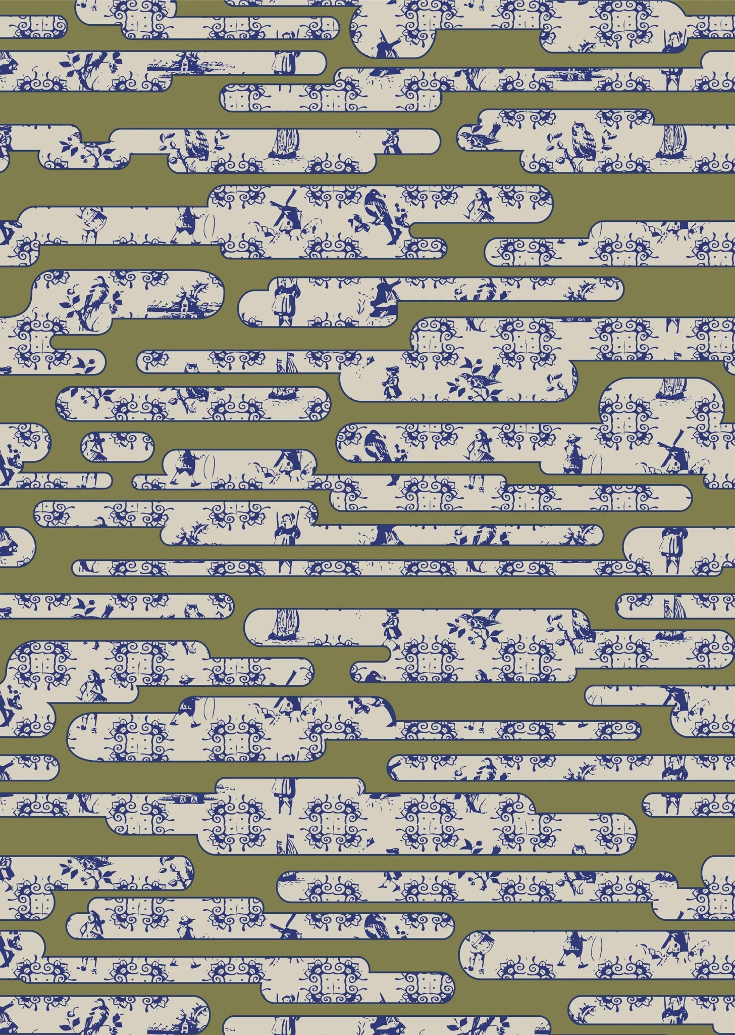 Moooi Carpets  Vloerkleed Dutch Sky Gold Low Pile -