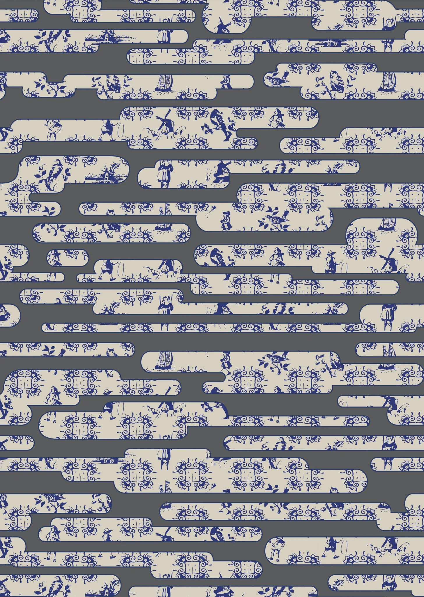 Moooi Carpets  Vloerkleed Dutch Sky Grey Low Pile -