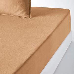 LA REDOUTE INTERIEURS Hoeslaken in gewassen linnen, omslag 35 cm, Linot