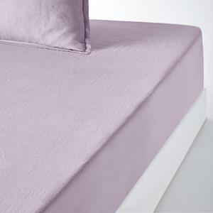LA REDOUTE INTERIEURS Hoeslaken in gewassen linnen, omslag 35 cm, Linot