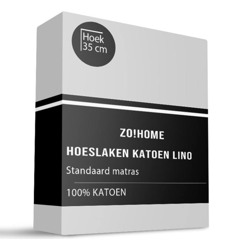 Zo!Home Katoen Hoeslaken 90 x 220 cm