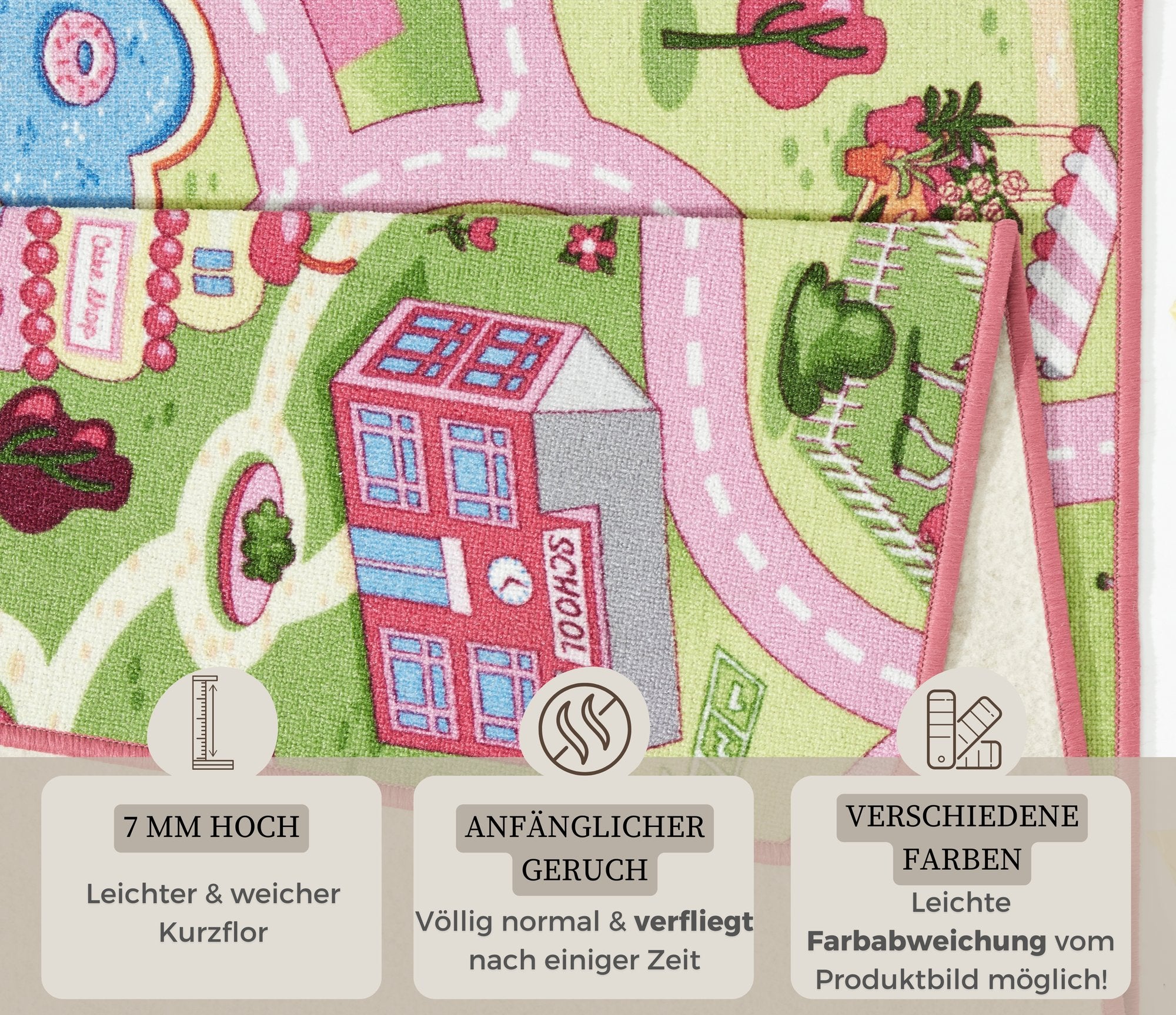 Hanse Home  Play carpet for Kids Sweettown - 200x300 cm