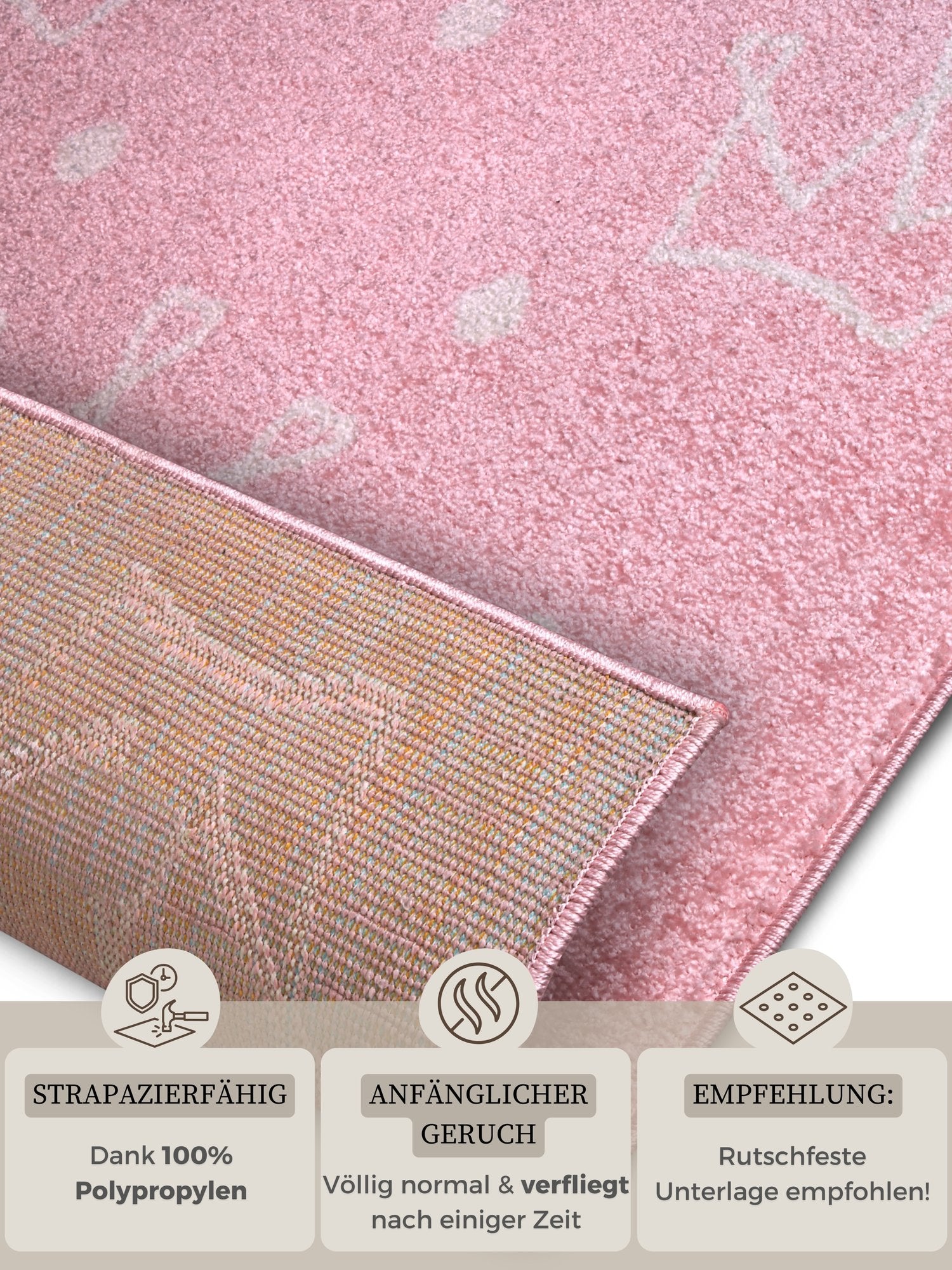 Hanse Home  Adventures children's carpet Crowns Rose - 120x170 cm