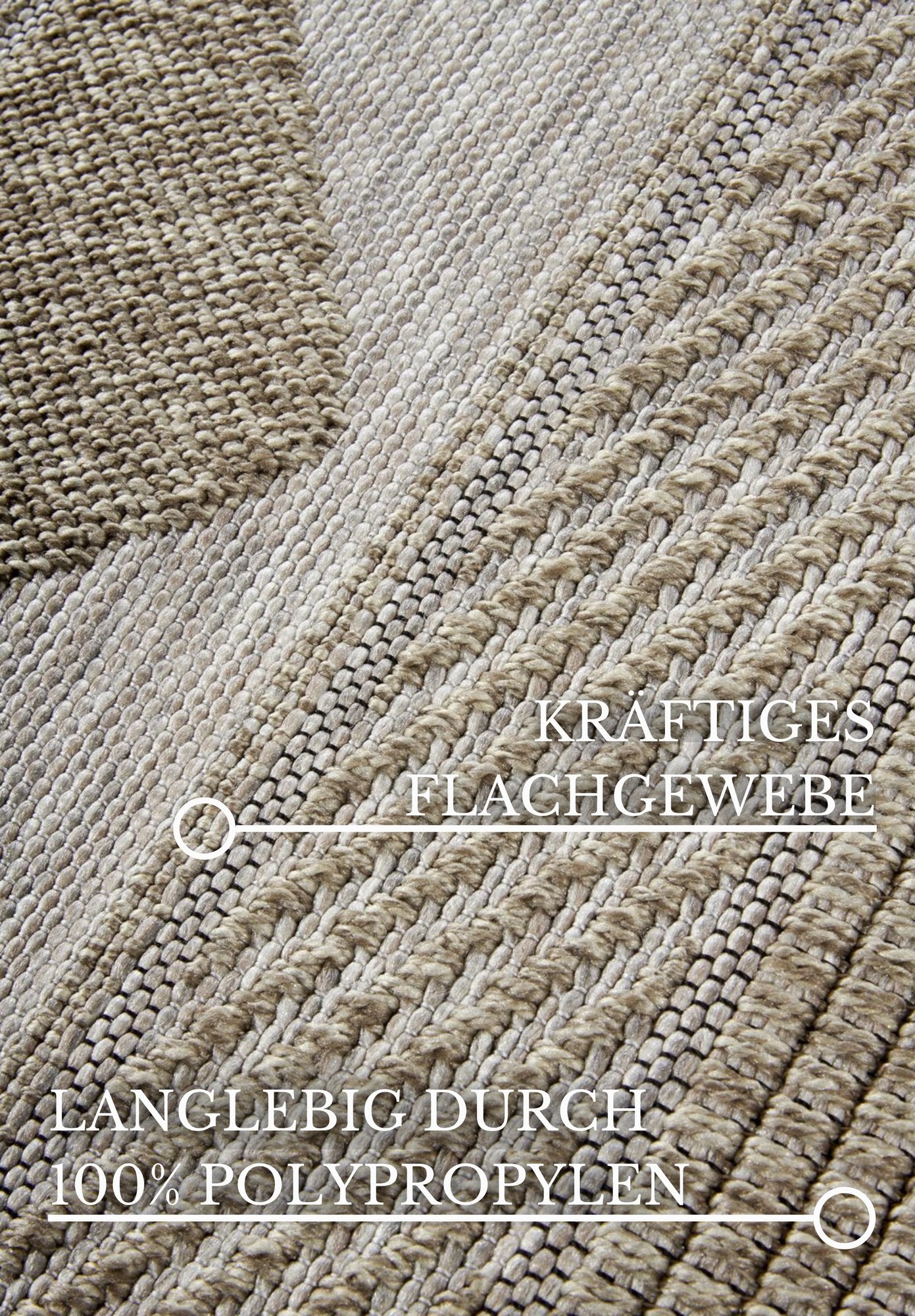 Hanse Home  Villeroy & Boch 1836 In- & Outdoor Rug Elisabeth Natural Brown - 155x230 cm
