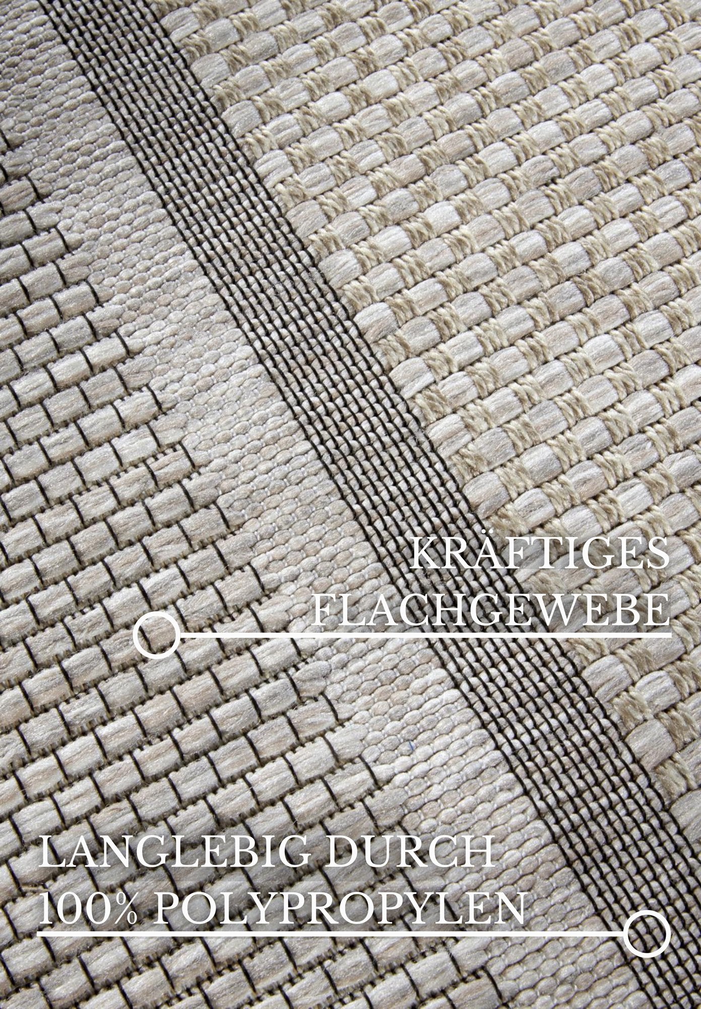 Hanse Home  Villeroy & Boch 1836 In- & Outdoor Rug Luitwin Natural Brown - 155x230 cm