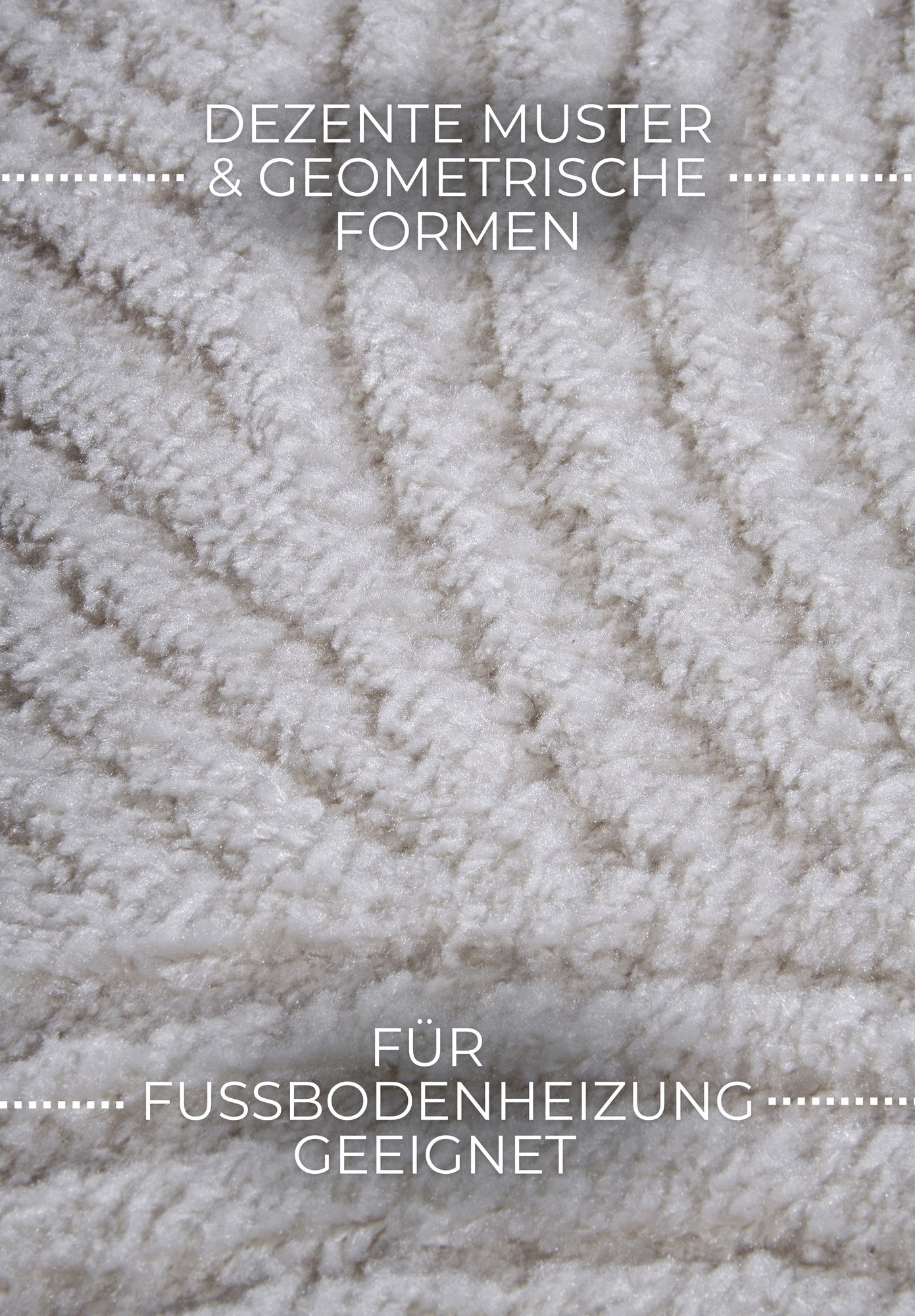 Hanse Home  Elle Decoration Gallery High Pile Rug Chappe Cream White - 80x120 cm