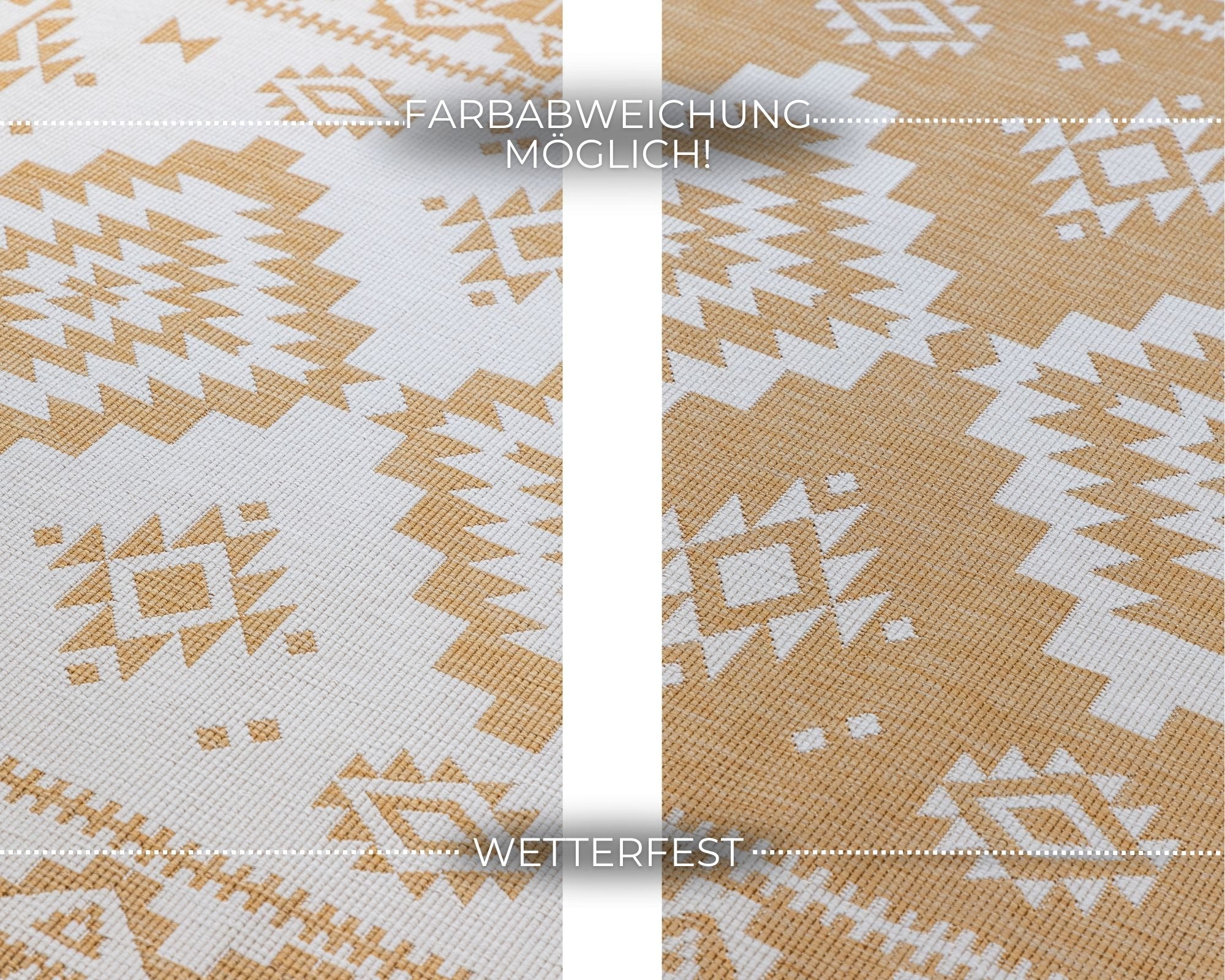 Hanse Home  Elle Decoration Gemini In- and Outdoor Reversible Rug Dynamic Ochre - 80x150 cm