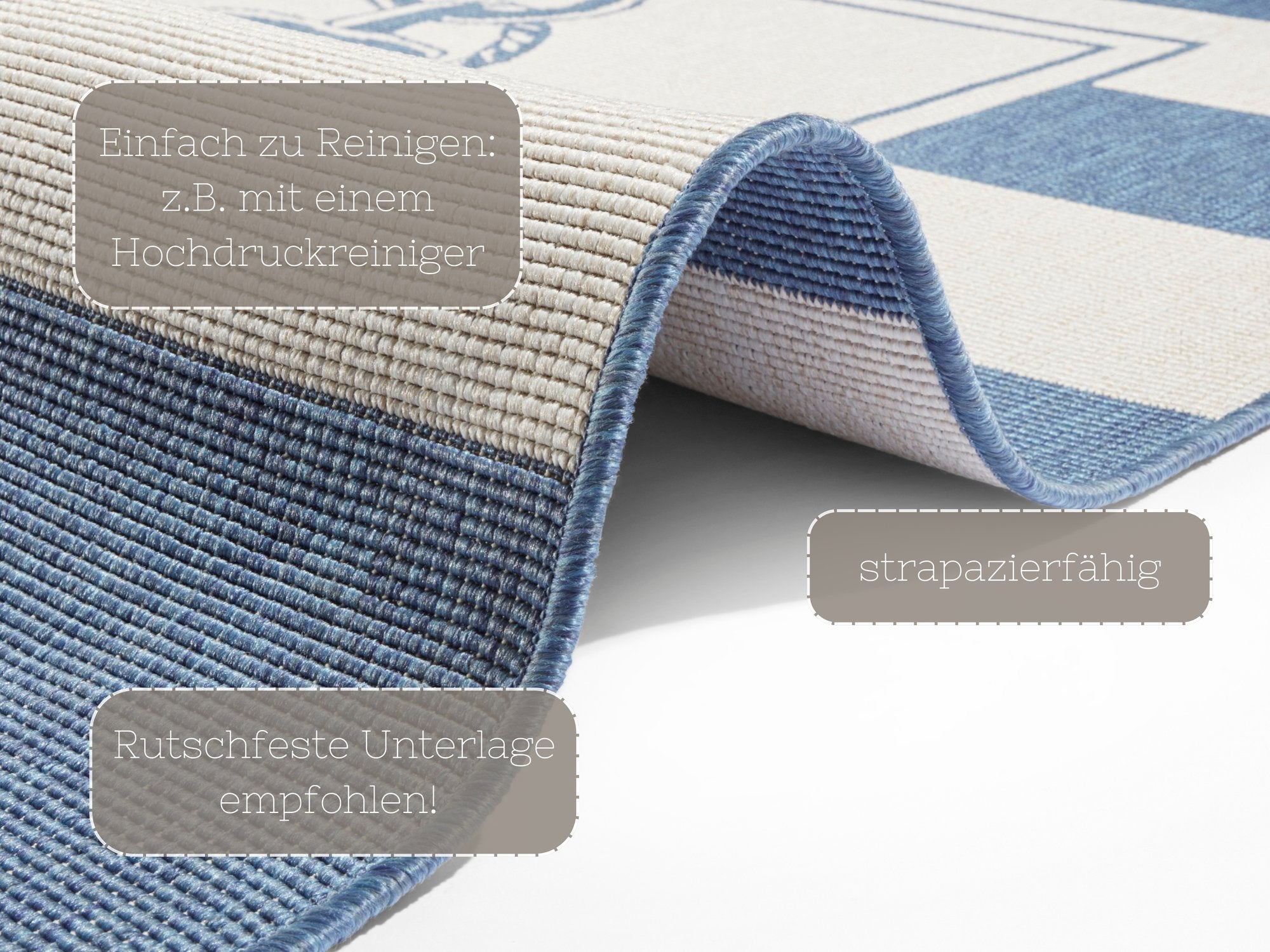 Hanse Home  Reversible In-& Outdoor Flatweave Carpet Gandara - 160x230 cm