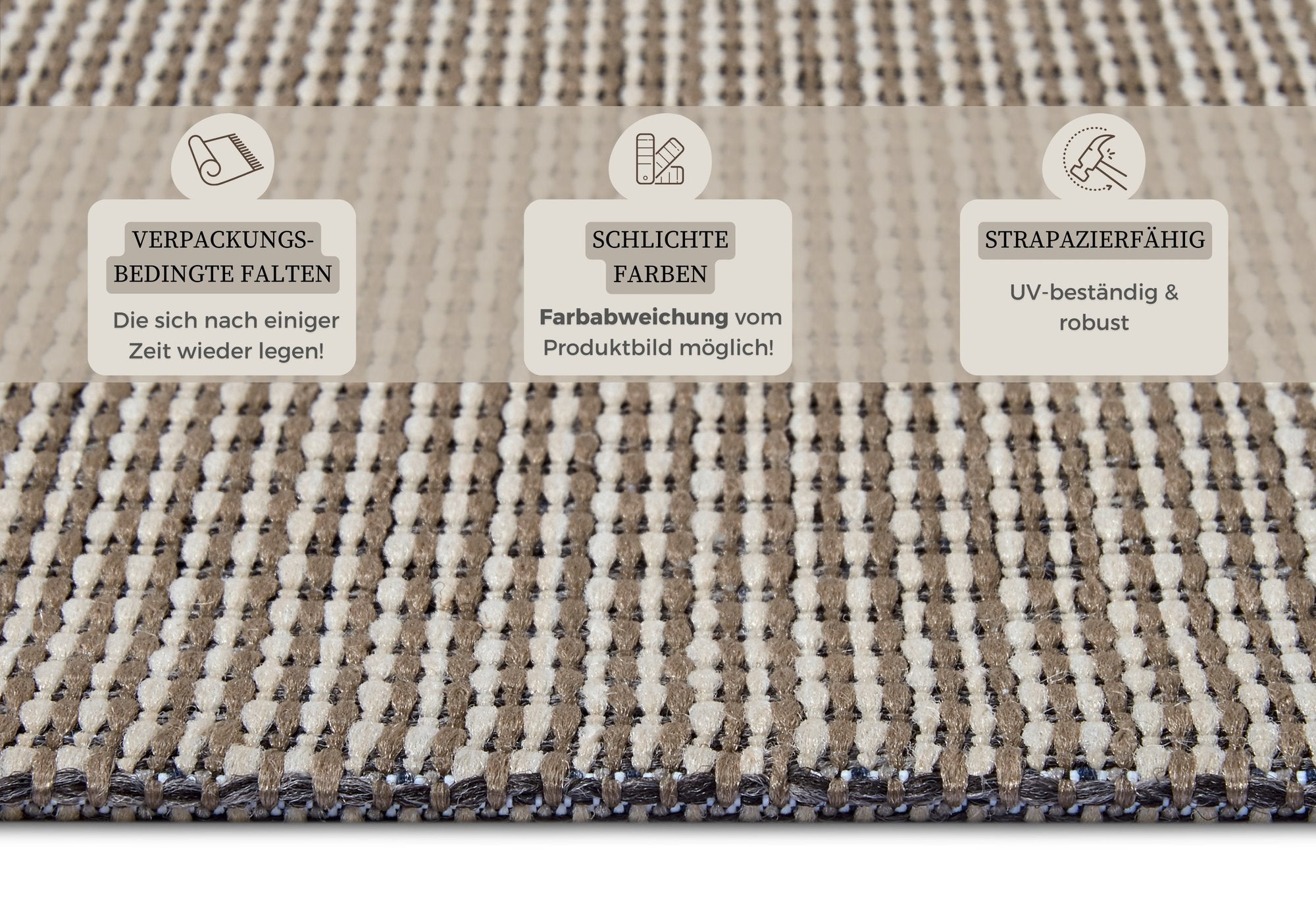 Hanse Home  Clyde In- and Outdoor Carpet Pure Beige - 190x290 cm