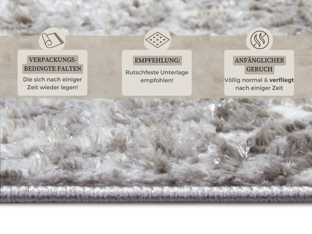 Hanse Home  Shine Design Carpet Style Grey Beige - 200x280 cm