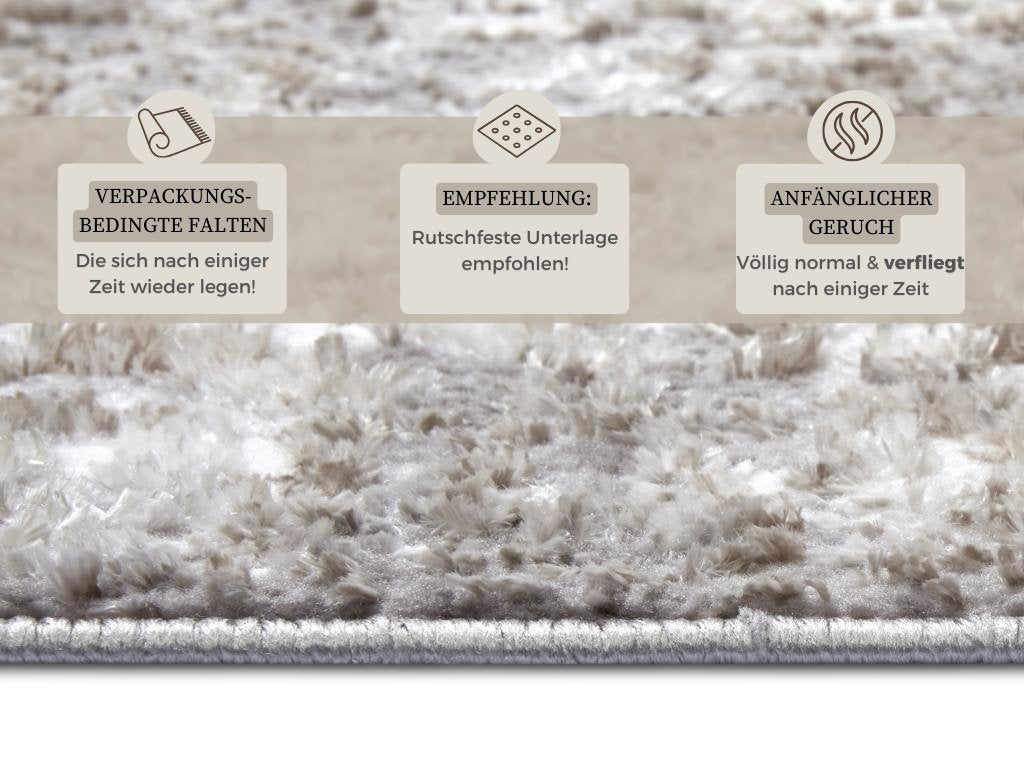 Hanse Home  Shine Design Carpet Style Grey Brown - 200x280 cm