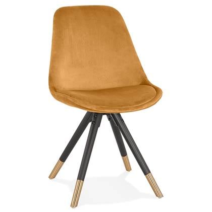 Alterego HAMILTON Design stoel - Mosterdkleur