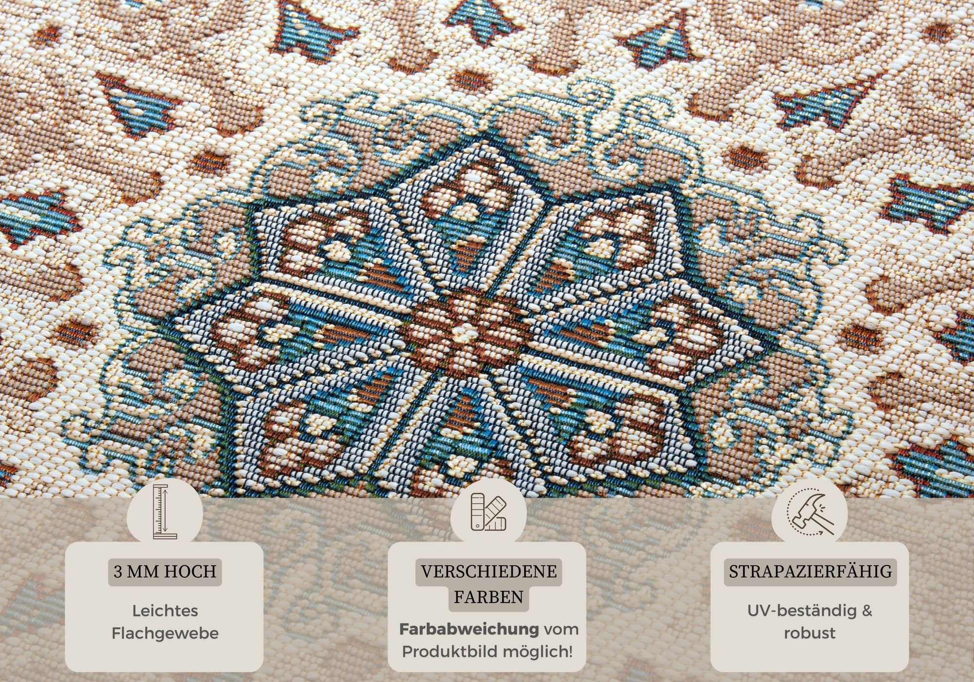 Hanse Home  In- & Outdoor Carpet Kadi Grey Creame - 160x235 cm