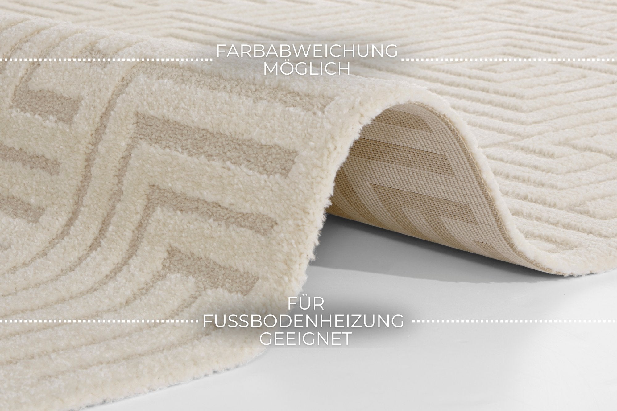 Hanse Home  Soft Short-Pile Carpet in High-Low-Optic Manipu - 200x290 cm