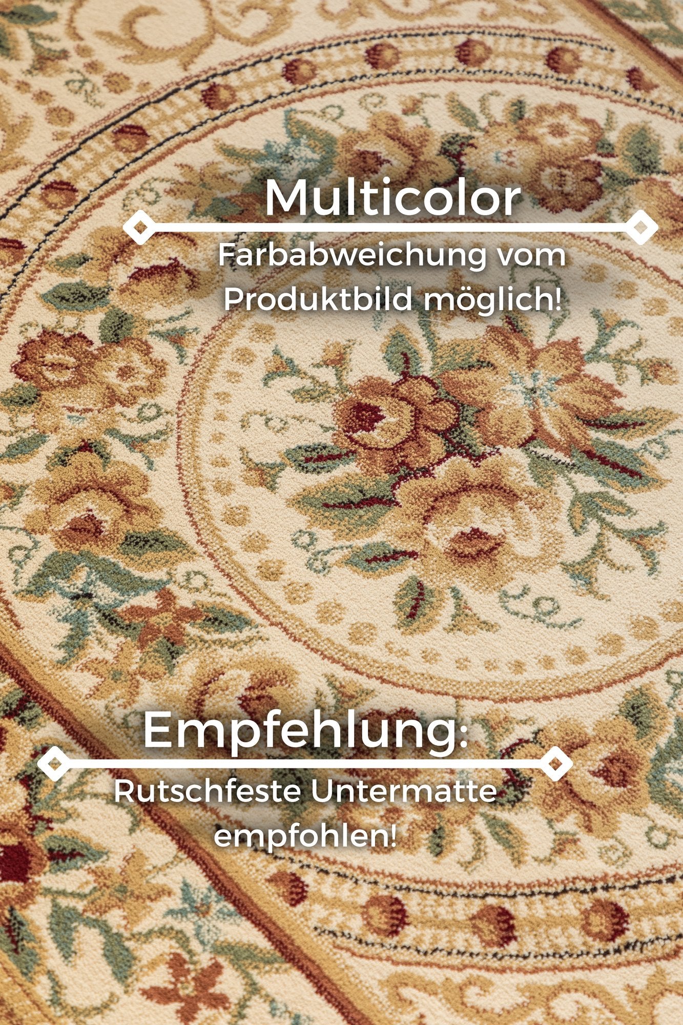 Hanse Home  Nouristan Herat Orient Teppich Adraskan Cream - 200x280 cm