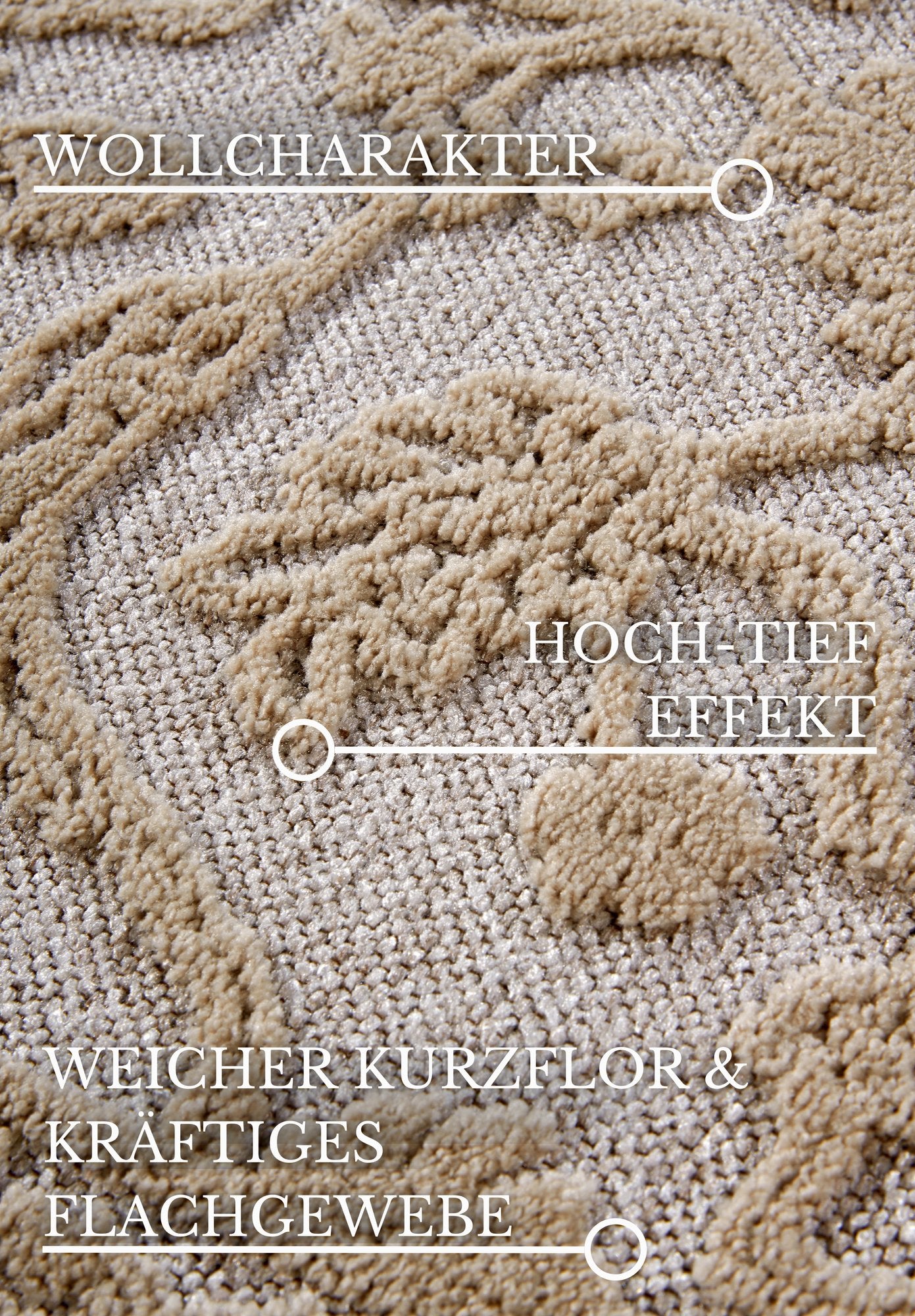 Hanse Home  Villeroy & Boch 1879 Short Pile Rug Ambroise Cream - 200x290 cm