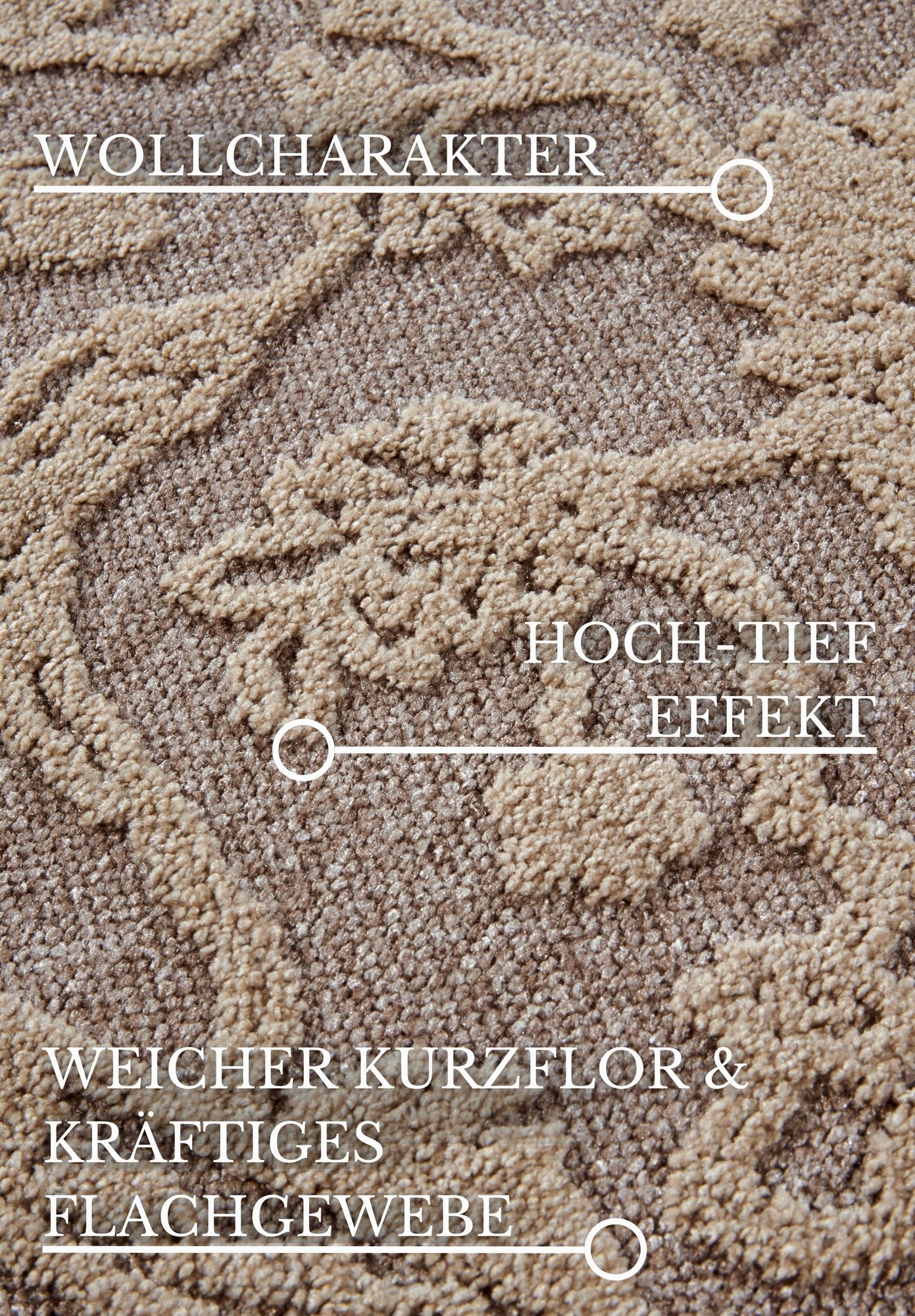 Hanse Home  Villeroy & Boch 1879 Short Pile Rug Ambroise Natural Grey Beige - 200x290 cm